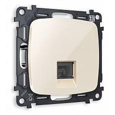 Розетка телефонная rj-11 со штрокой, без рамки ambrella volt quant mo312030